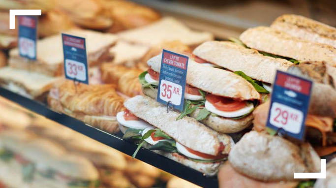 Baguettes fra Patisserie Marie France i Lyngby Storcenter